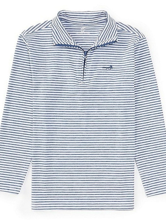 Class Club Other - Class Club Boy’s Blue and White Striped Zip-Up Sweater